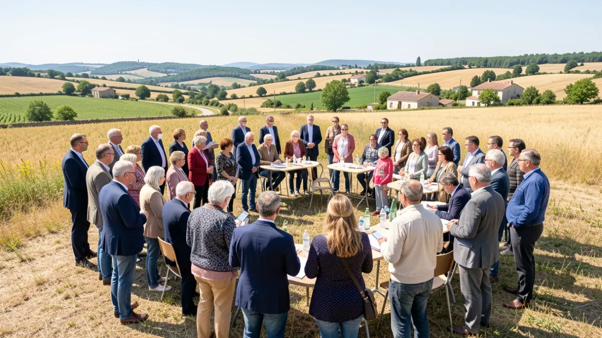 Image générique de participants à une réunion sur la mobilité dans le Sud de la France.