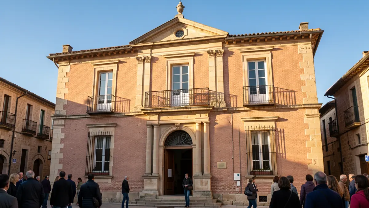 Façade de la mairie de Plaisance-du-Touch, architecture traditionnelle occitane.