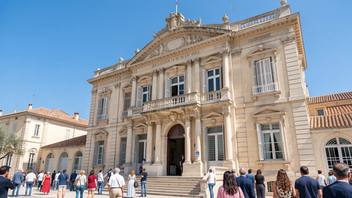 Façade de la mairie du Grau-du-Roi.