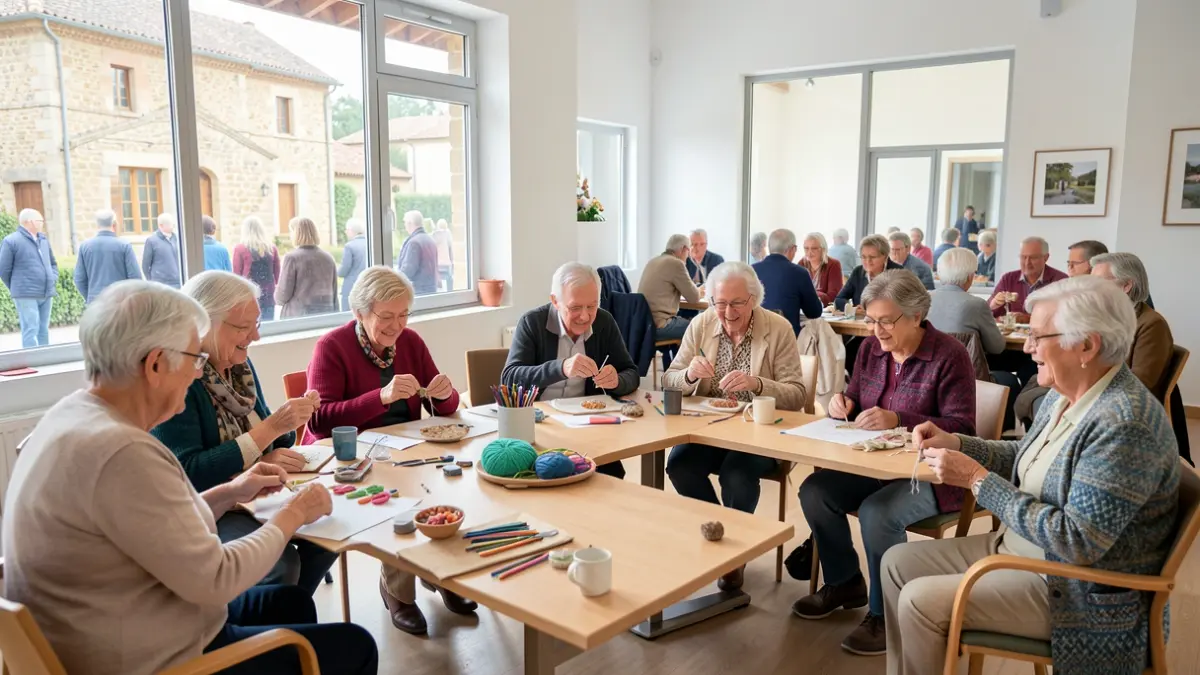 Image générique d'un atelier intergénérationnel.