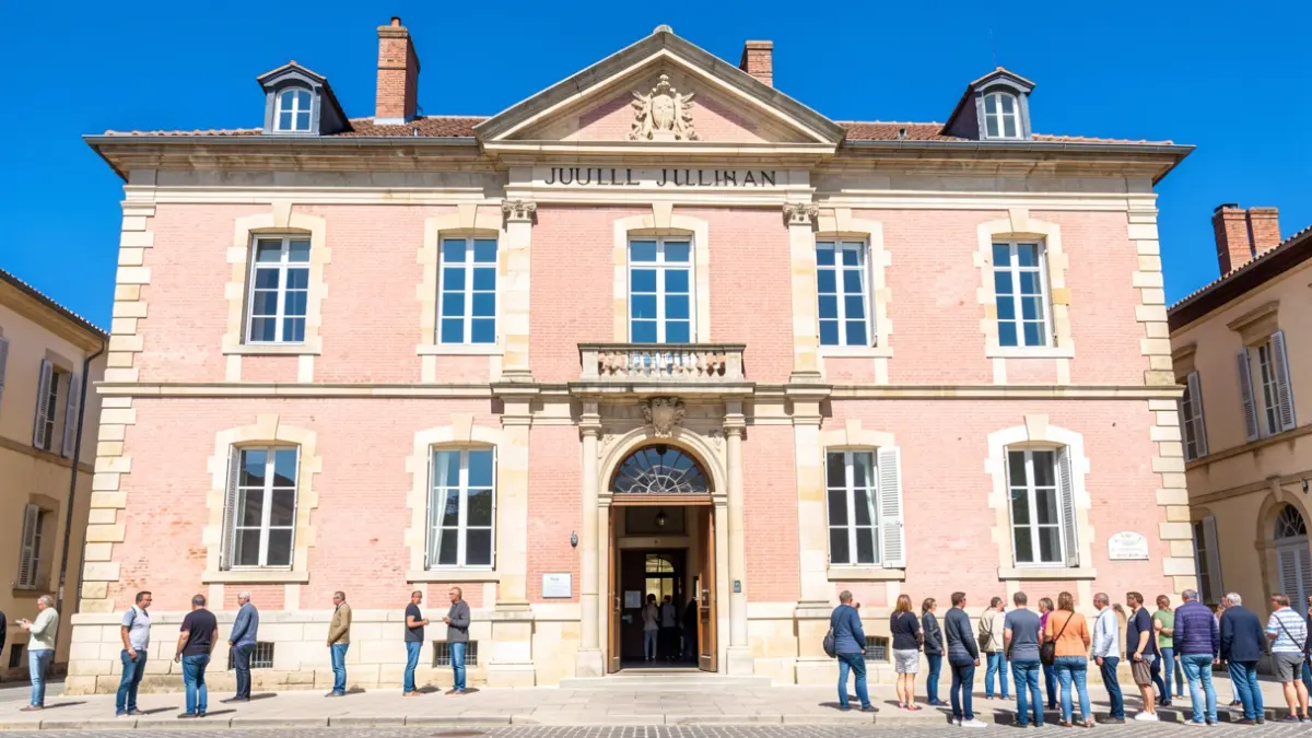 Facade of the Juillan town hall.