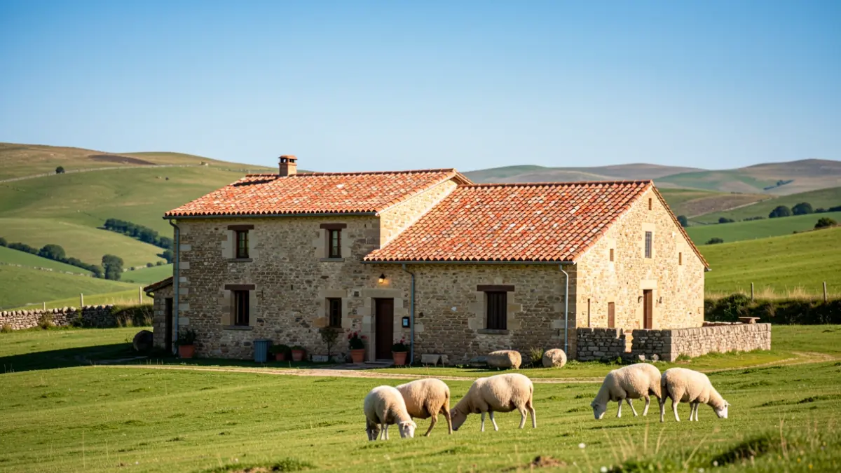 Image générique de ferme traditionnelle en Aubrac.