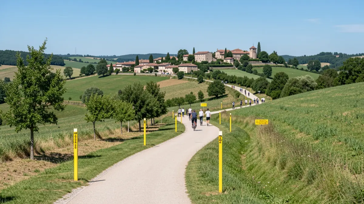 Nouveau parcours de balade de 3,7 km entre Vic-en-Bigorre et Saint-Lézer, passant par des sites patrimoniaux.