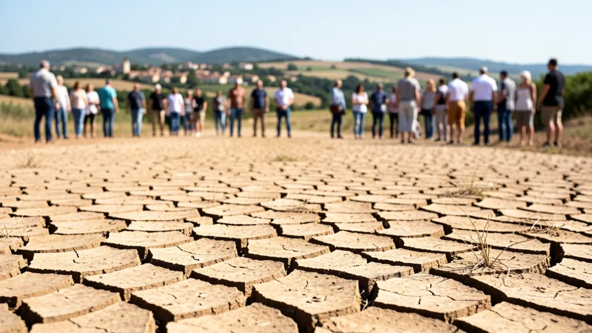 Generic image of drought in the South of France.