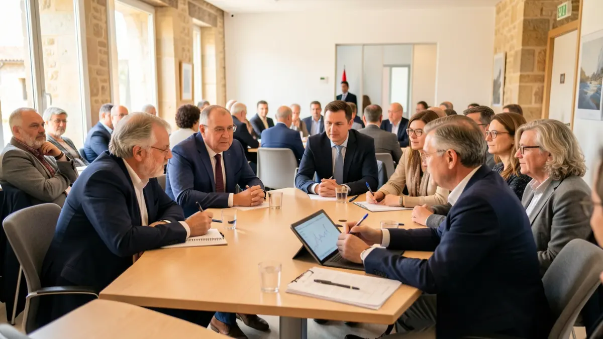Generic image of a local elected officials' seminar in Occitanie.