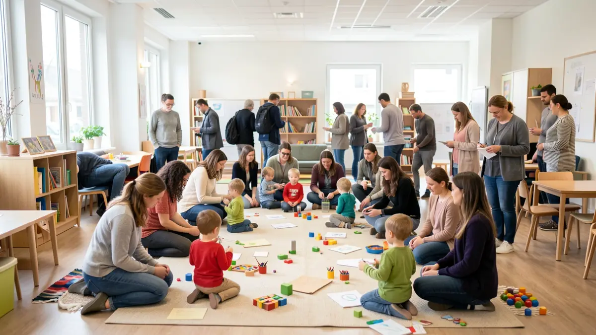 Image générique d'une activité éducative pour jeunes enfants et parents.