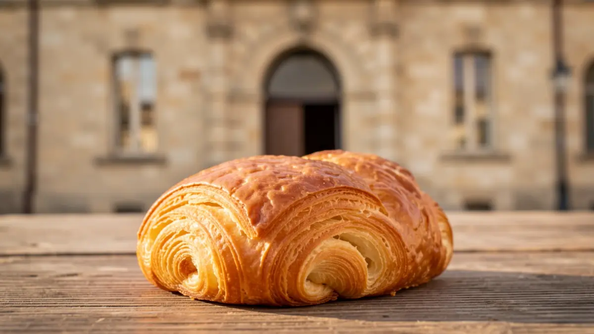 Gros plan sur une brioche vendue au profit de l'Unapei 34 devant la mairie de Villeveyrac.