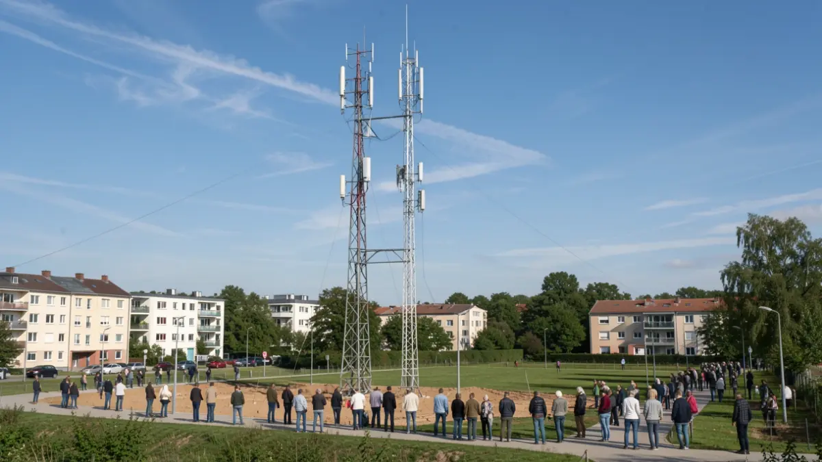 Generic image of a relay antenna being installed in a residential environment.