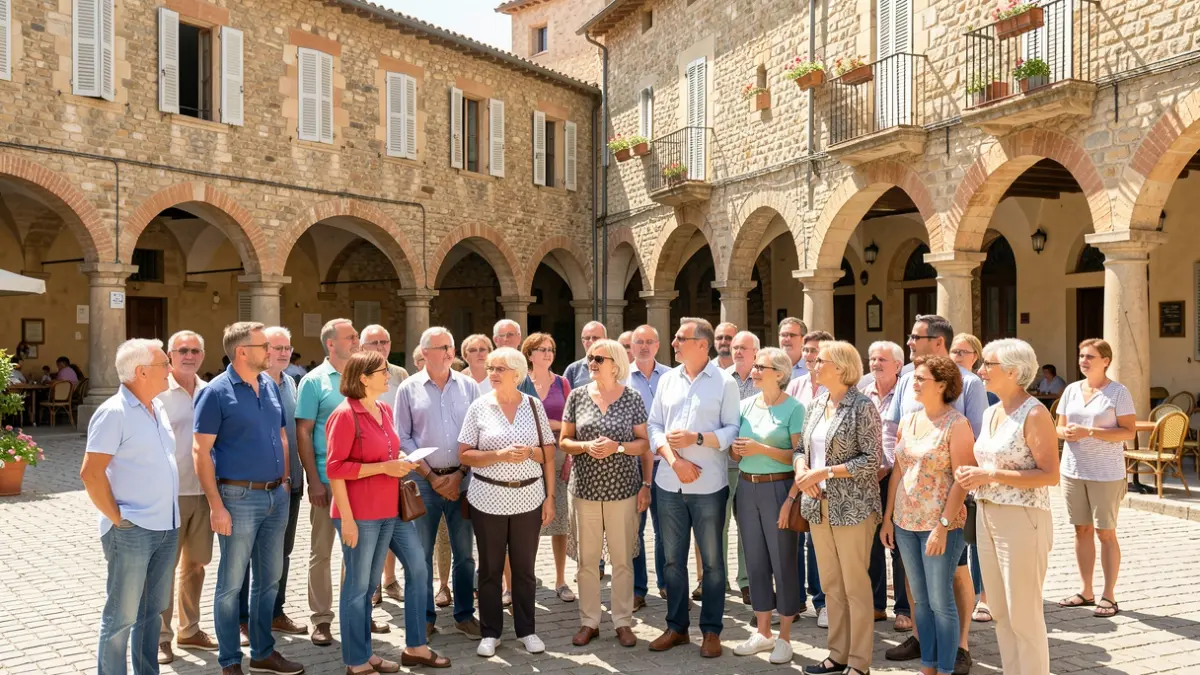 Image générique de volontaires participant à une initiative citoyenne dans une ville du sud de la France.