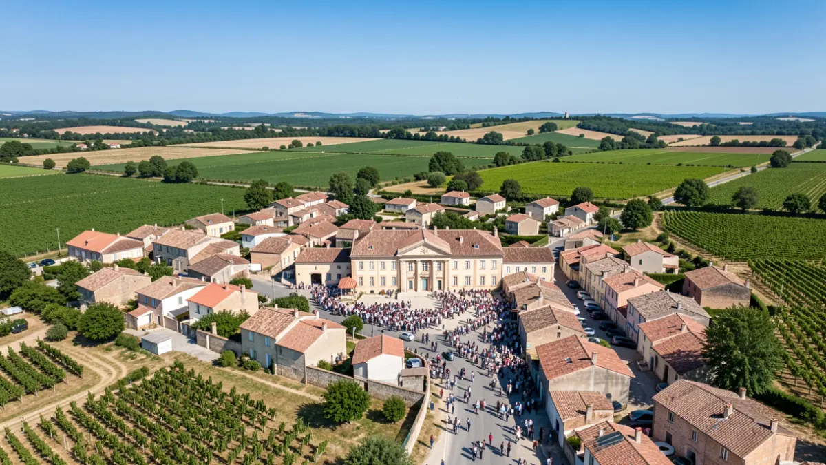 Image générique de la façade d'un bâtiment communal dans le sud de la France.