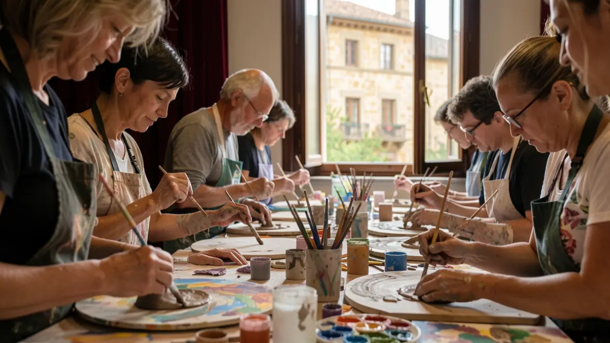 Ateliers artistiques sur la santé mentale à Canet-en-Roussillon.