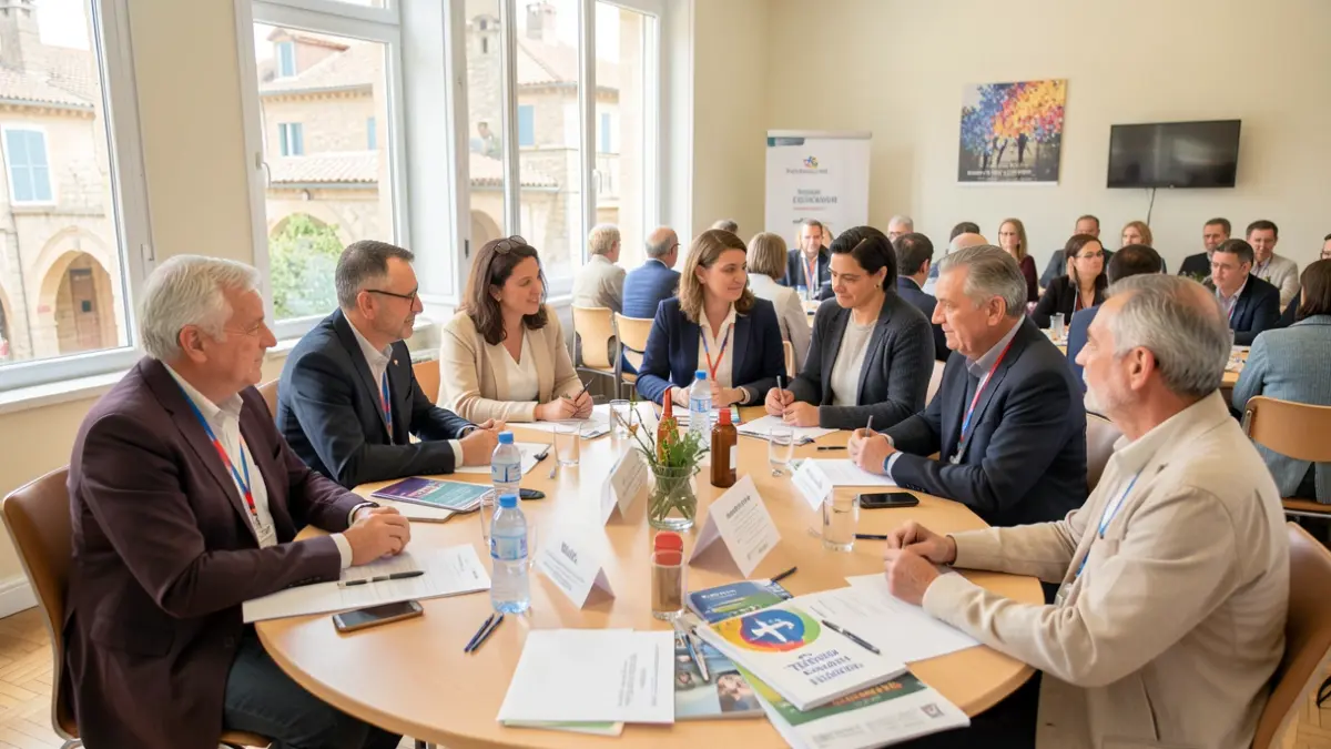 Image générique de réunion pour une cause caritative.
