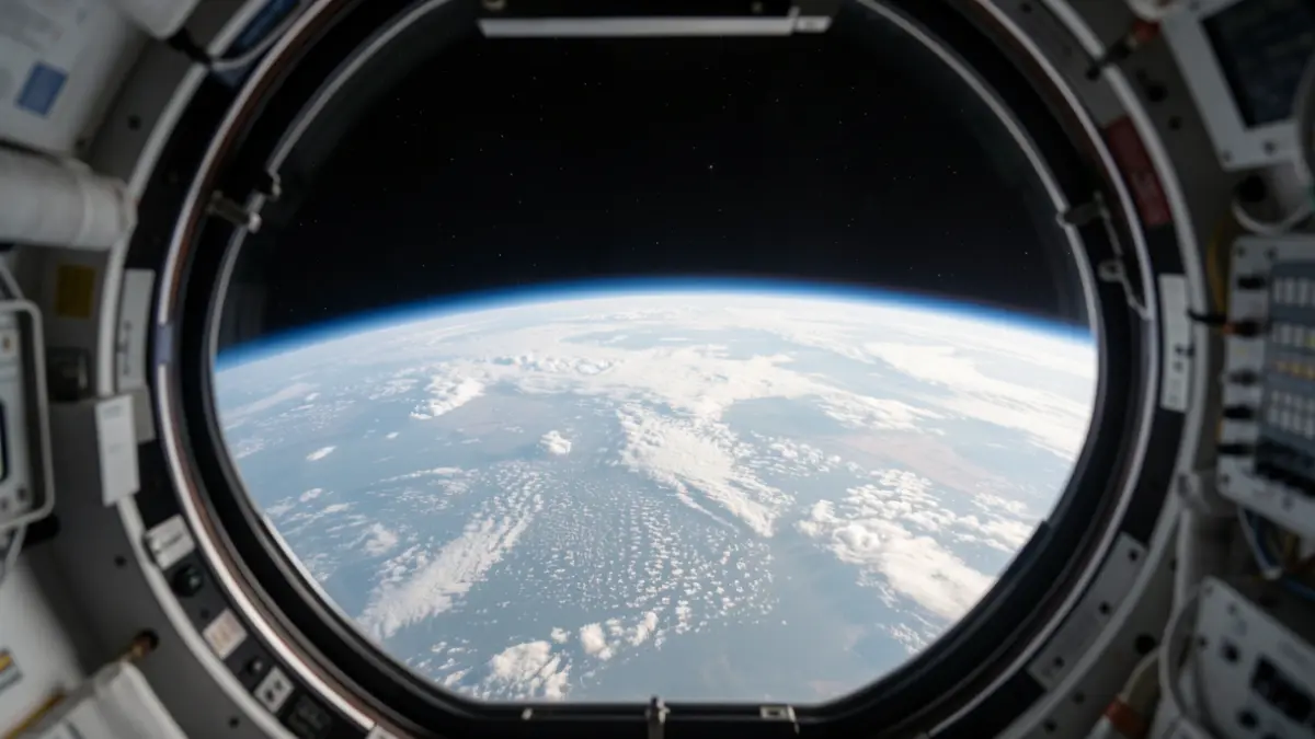 Vue de la Terre depuis la Station Spatiale Internationale.