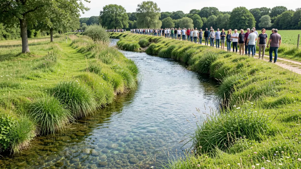 Image générique d'un cours d'eau bien entretenu dans la région Occitanie.
