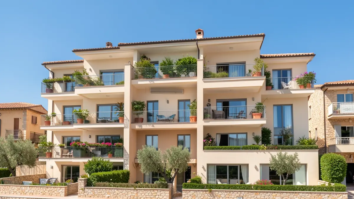 Generic image of a modern residential building facade.