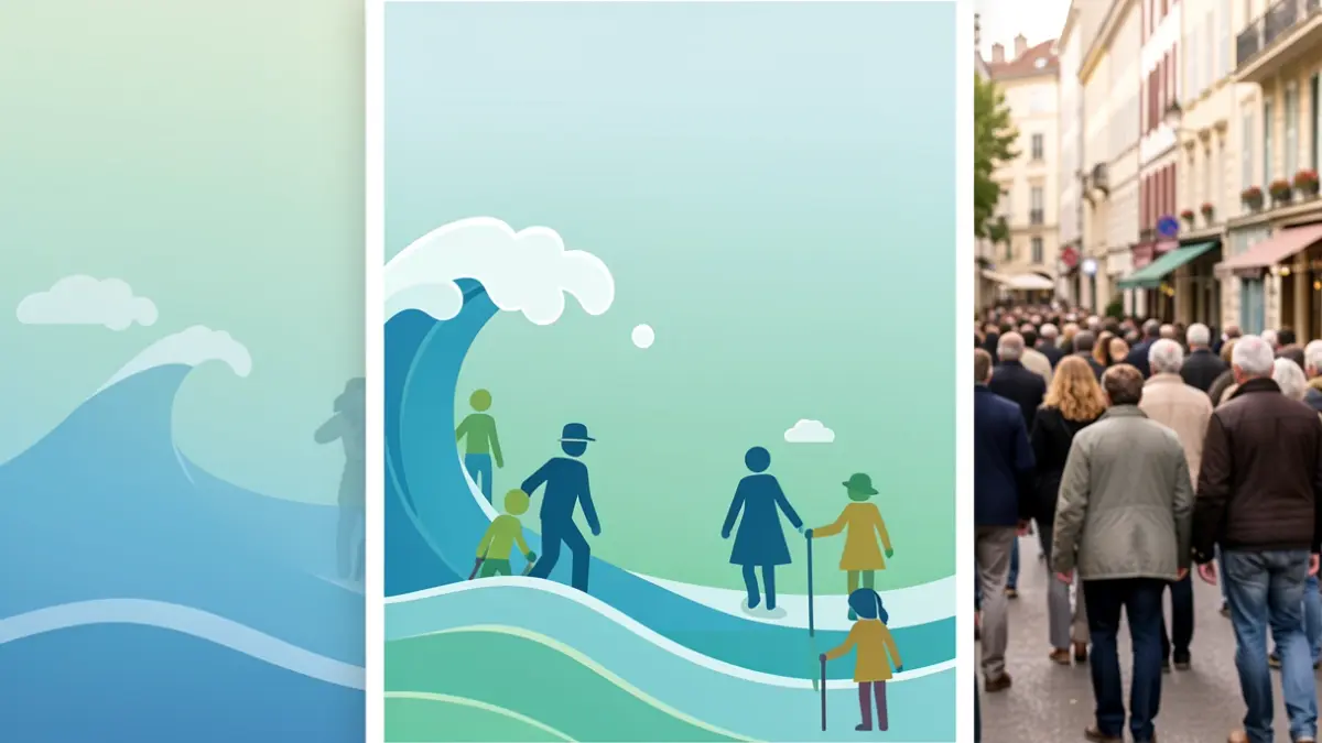 Image générique d'une affiche de concertation publique sur la prévention des inondations, avec des éléments graphiques symbolisant l'eau et la participation citoyenne.