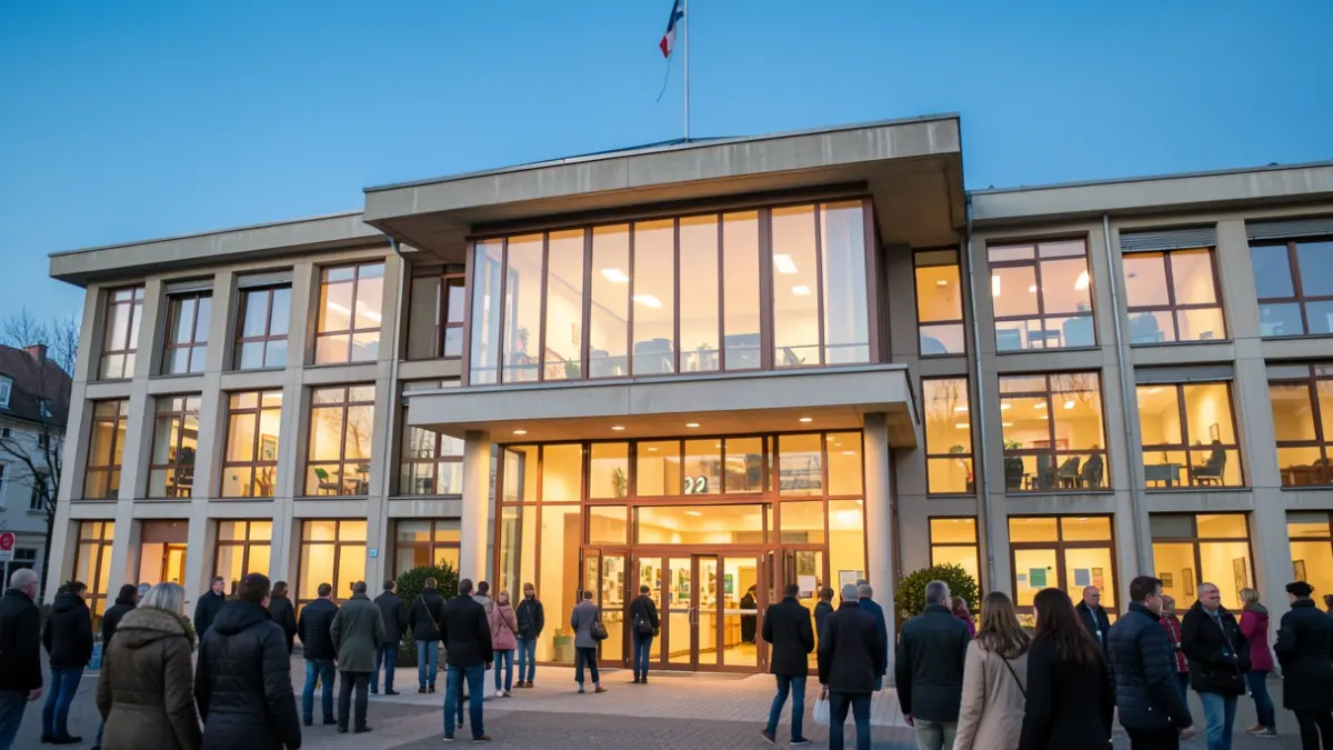 Generic image of a modern and welcoming public institution facade.