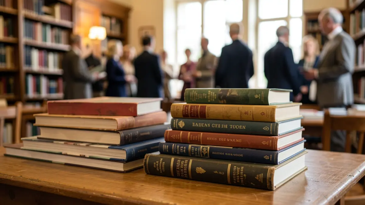 Image générique de livres dans une bibliothèque.