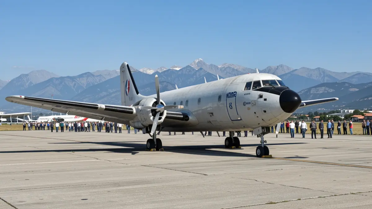 Image générique d'un avion de légende, sur un tarmac d'aéroport dans le sud de la France.