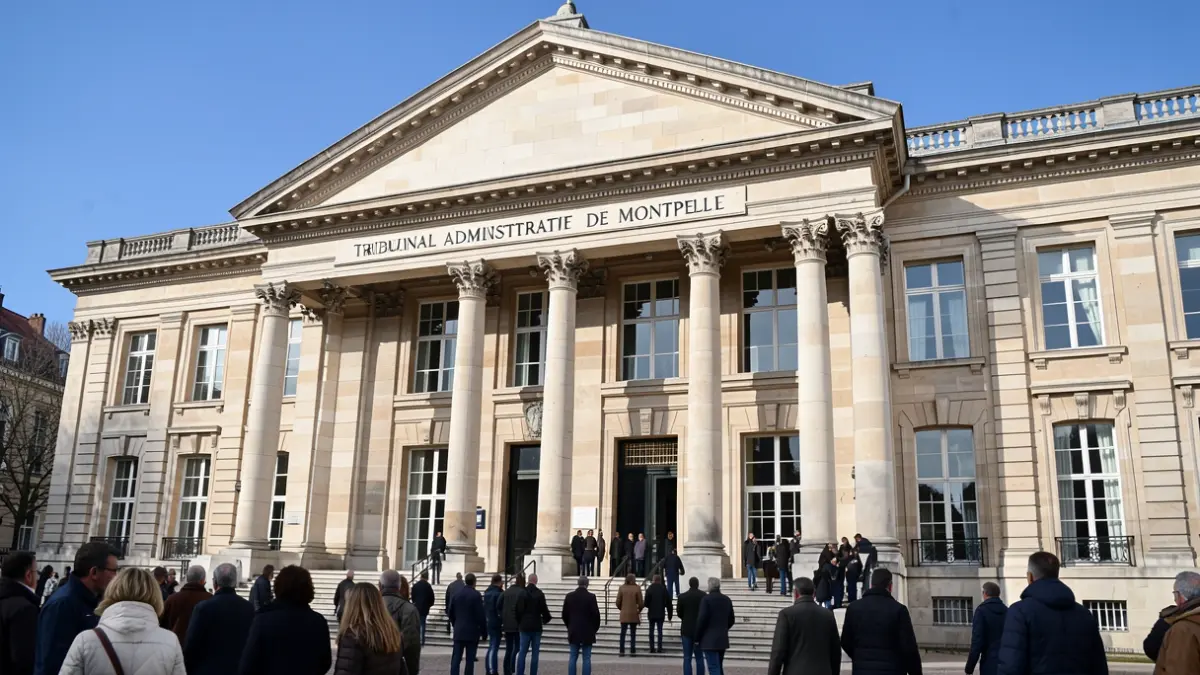 Facade of the Tribunal administratif de Montpellier.