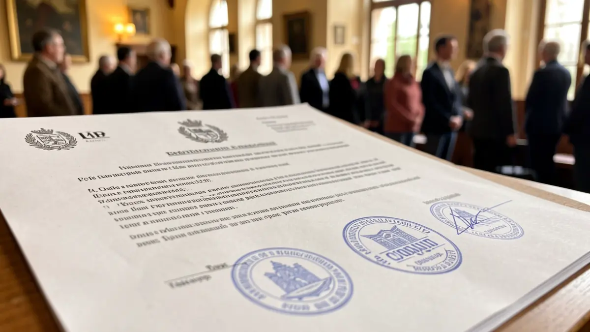 Official attestation of local weather event for victims in Lunel.
