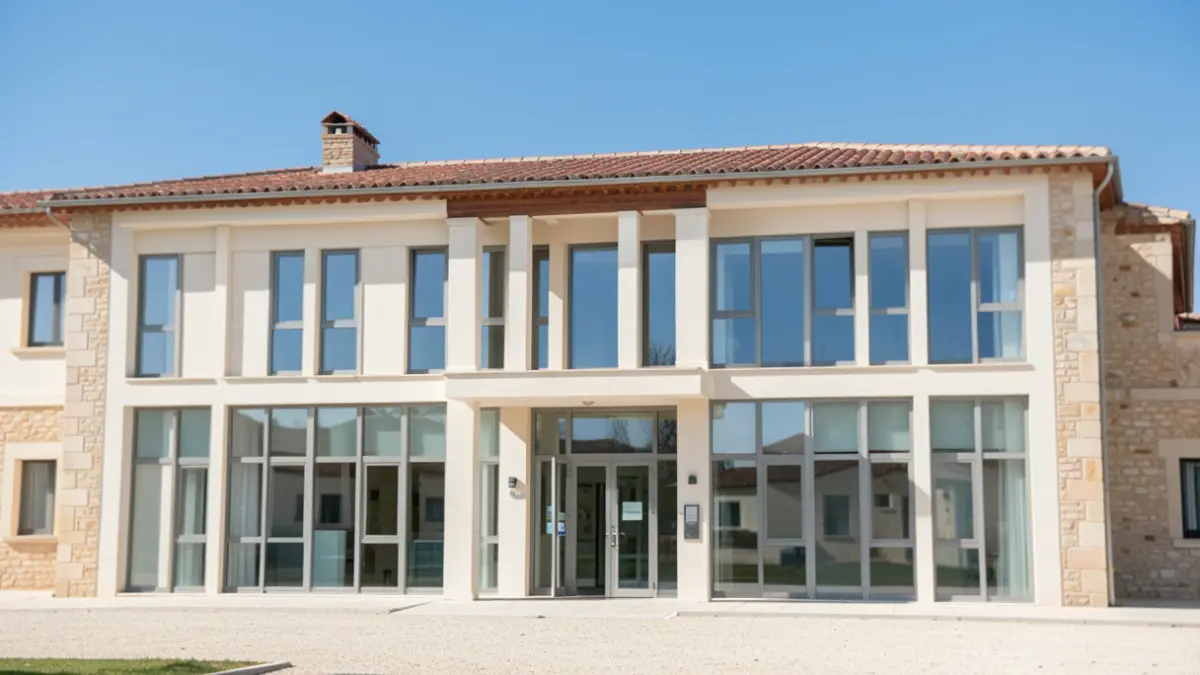 Image générique d'un bâtiment administratif moderne dans le sud de la France.