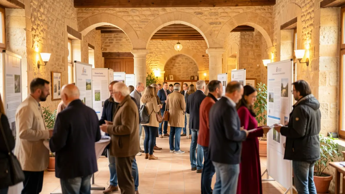 Image générique de personnes participant à un événement de soutien communautaire dans le Sud de la France.