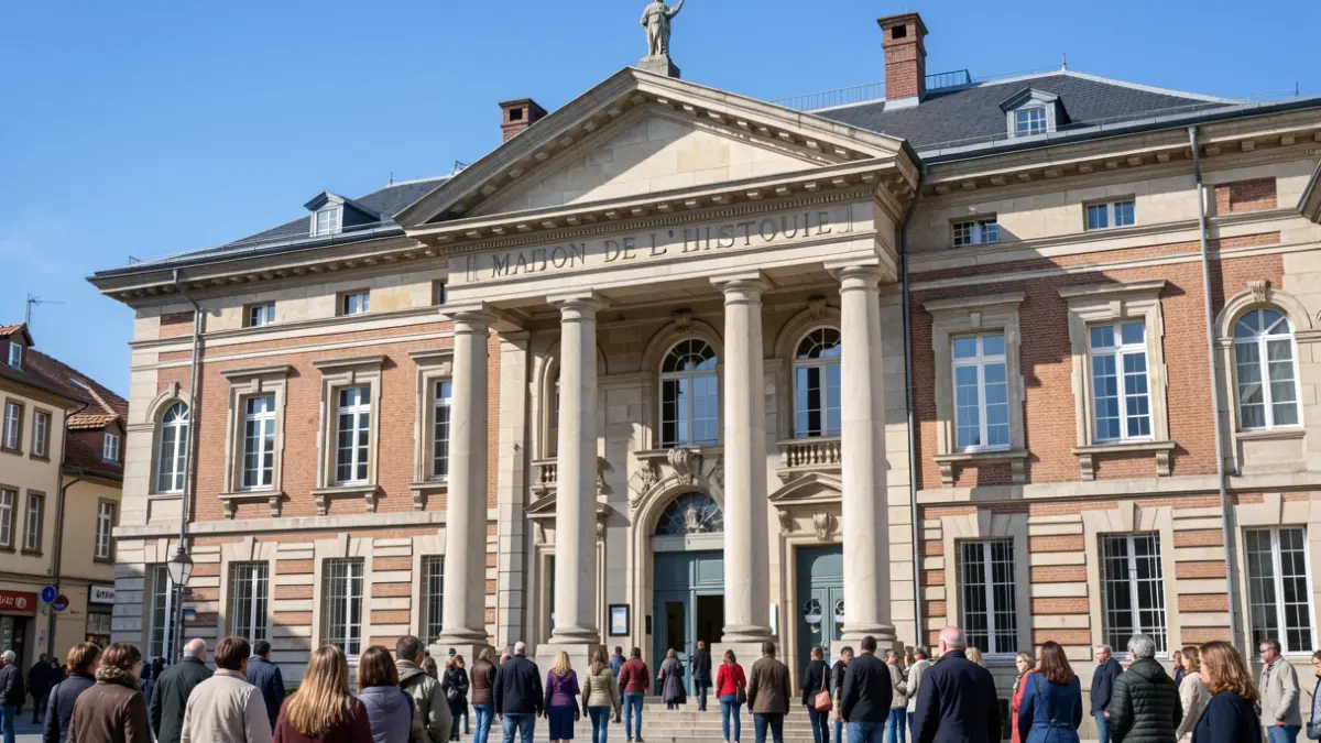 Facade of the Maison de l'Histoire of the Hautes-Pyrénées Departmental Archives.
