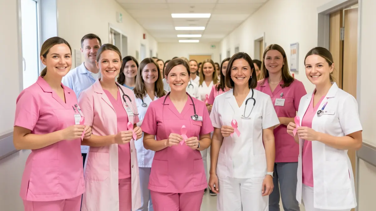 Generic image of healthcare professionals mobilized for Pink October.