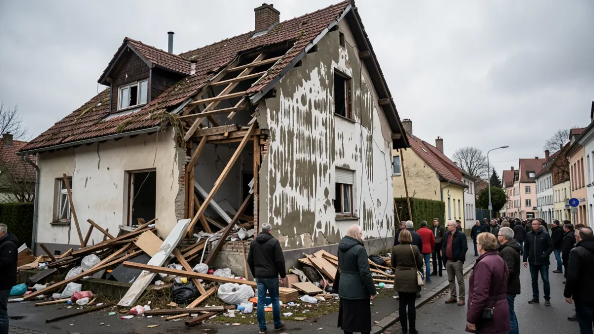 Generic image of material damage following a natural disaster.