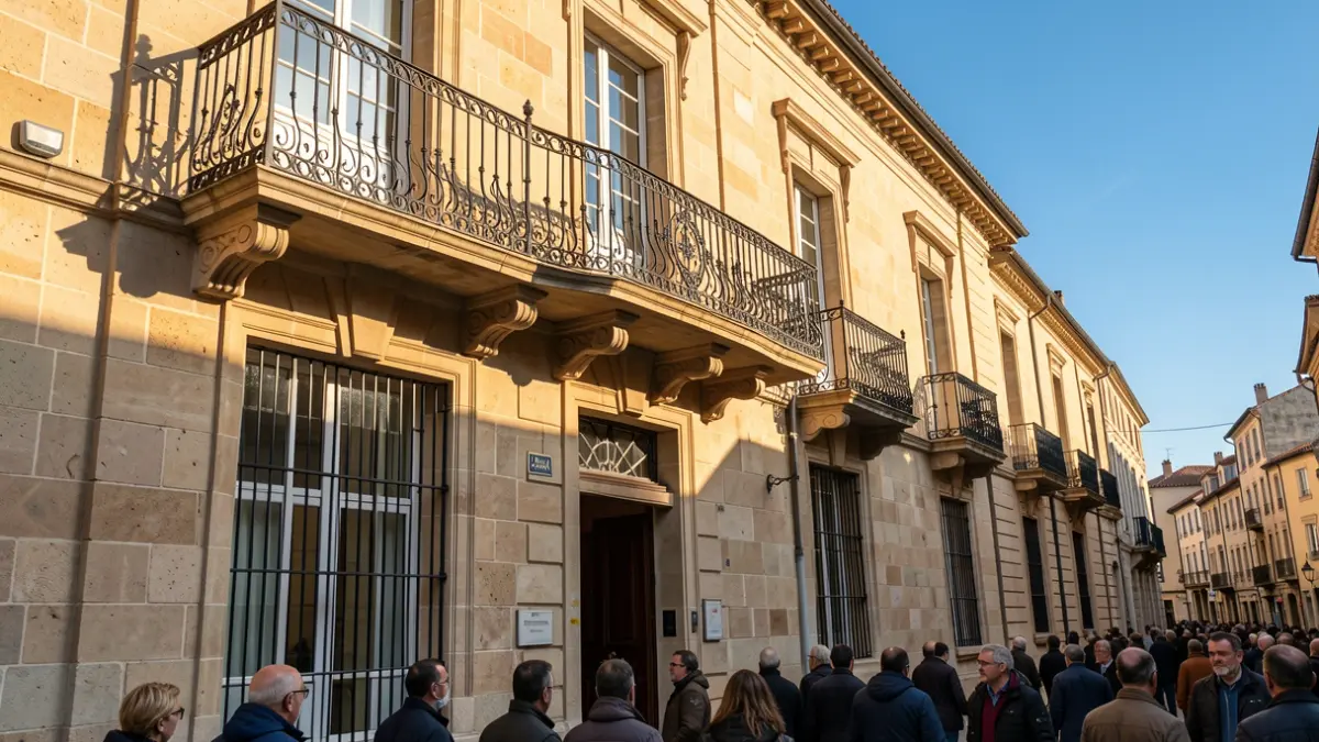 Facade of the Grand-Figeac town hall.