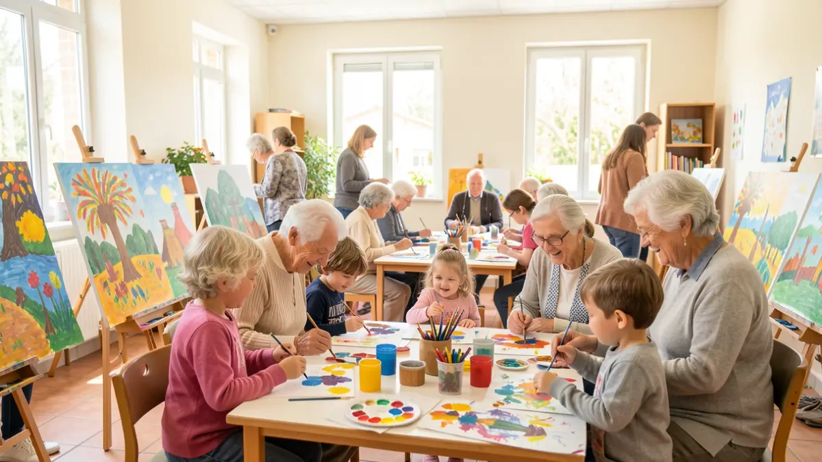 Image générique d'un atelier intergénérationnel.