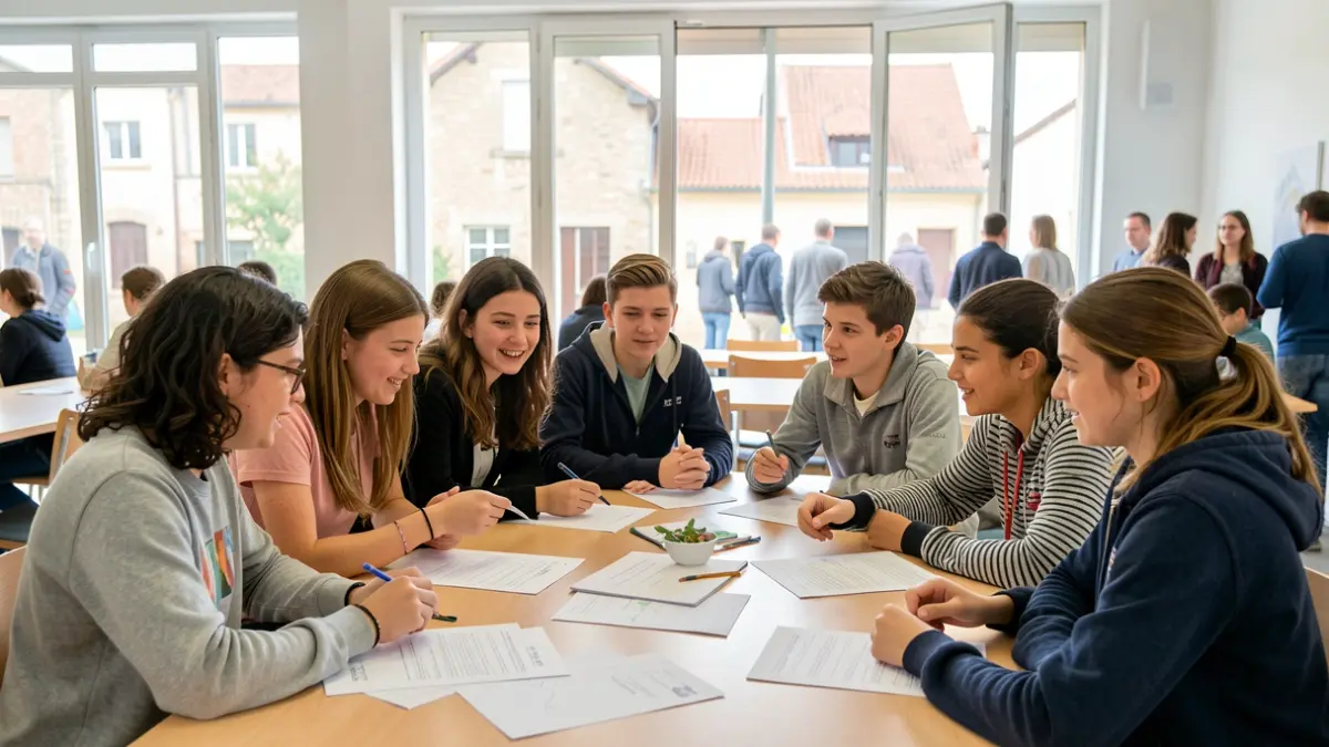 Generic image of young participants in a civic meeting.