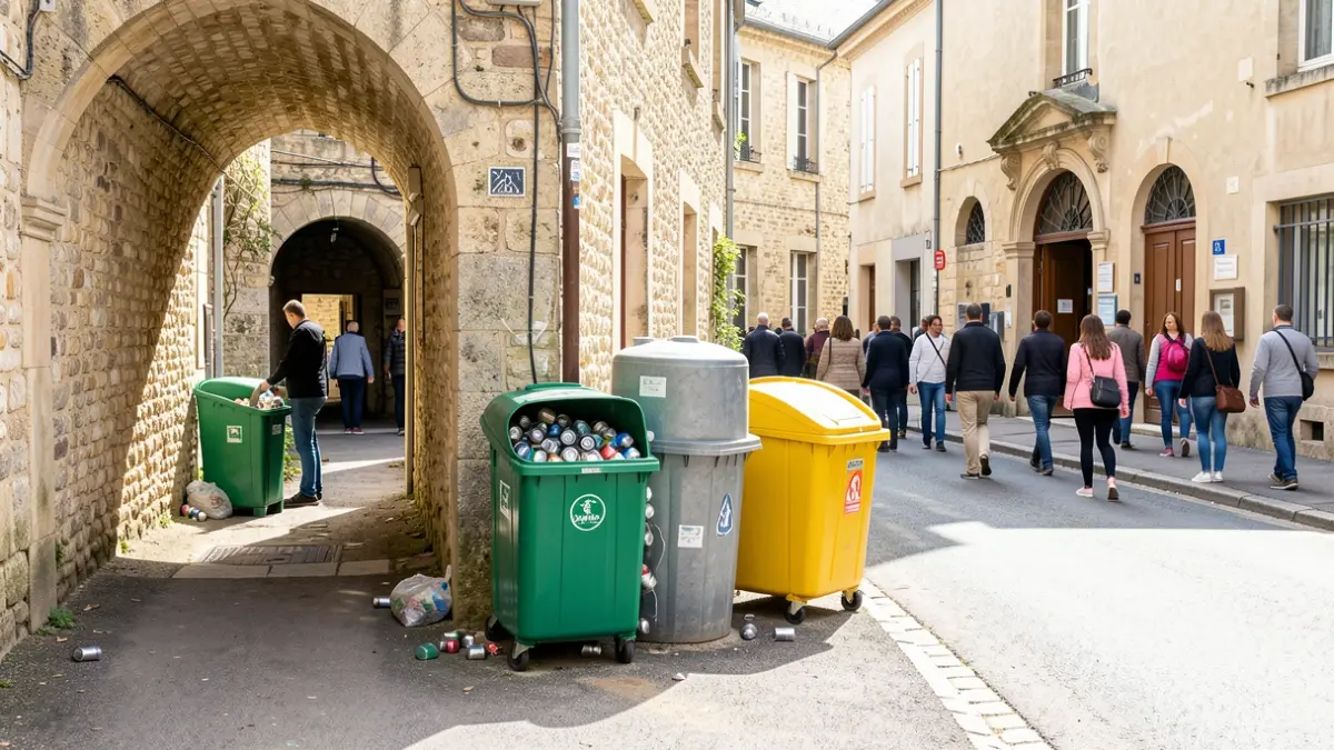 New sorting containers for cans installed in Roquettes.