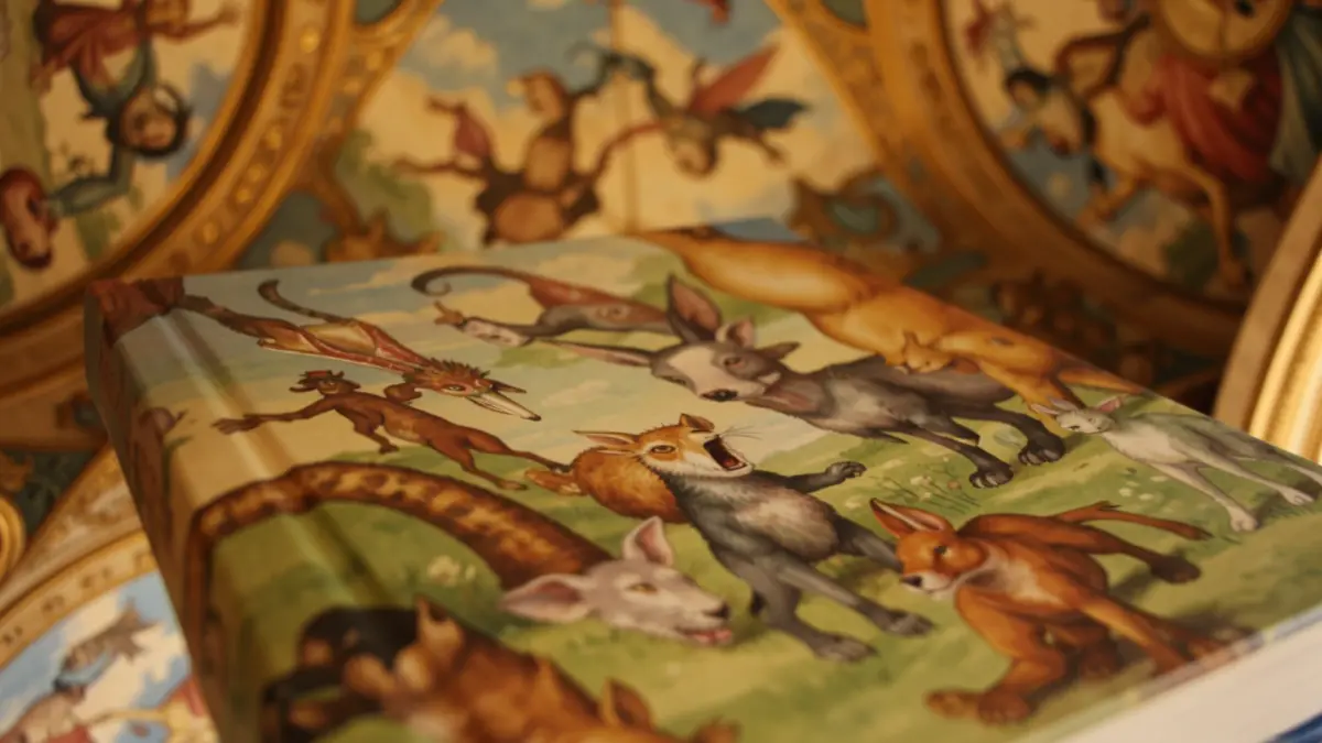 Generic image of an artist's book featuring fantastical creatures and hybrid animals.