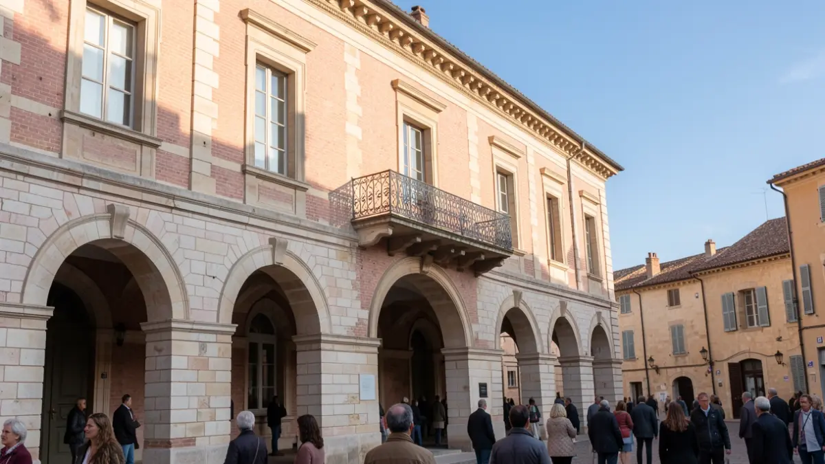 Image générique de la façade d'une mairie du Sud de la France.