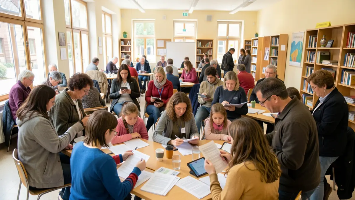 Generic image of citizens participating in a public consultation.