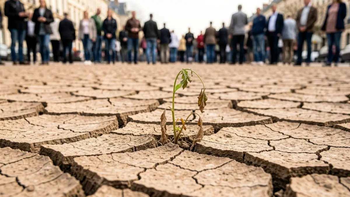 Generic image of dry, cracked earth symbolizing drought damage.