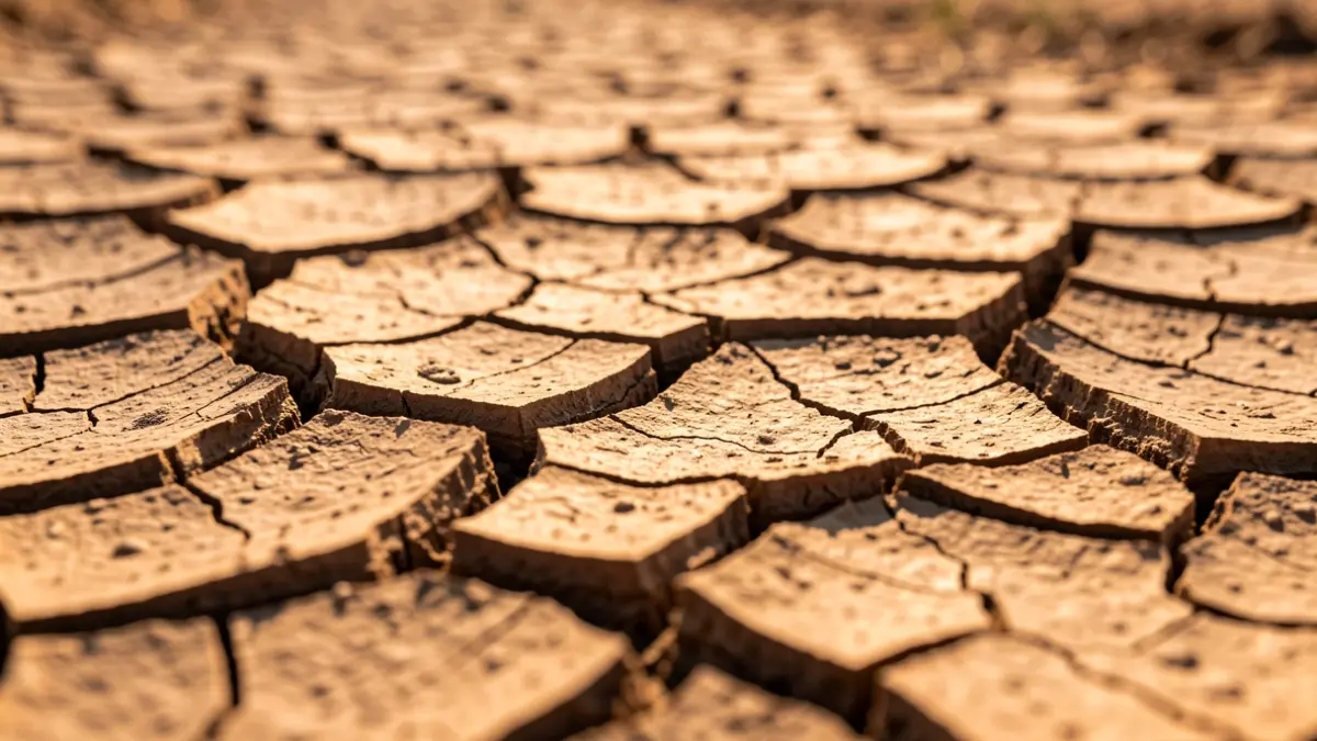 Generic image of cracked earth due to drought.