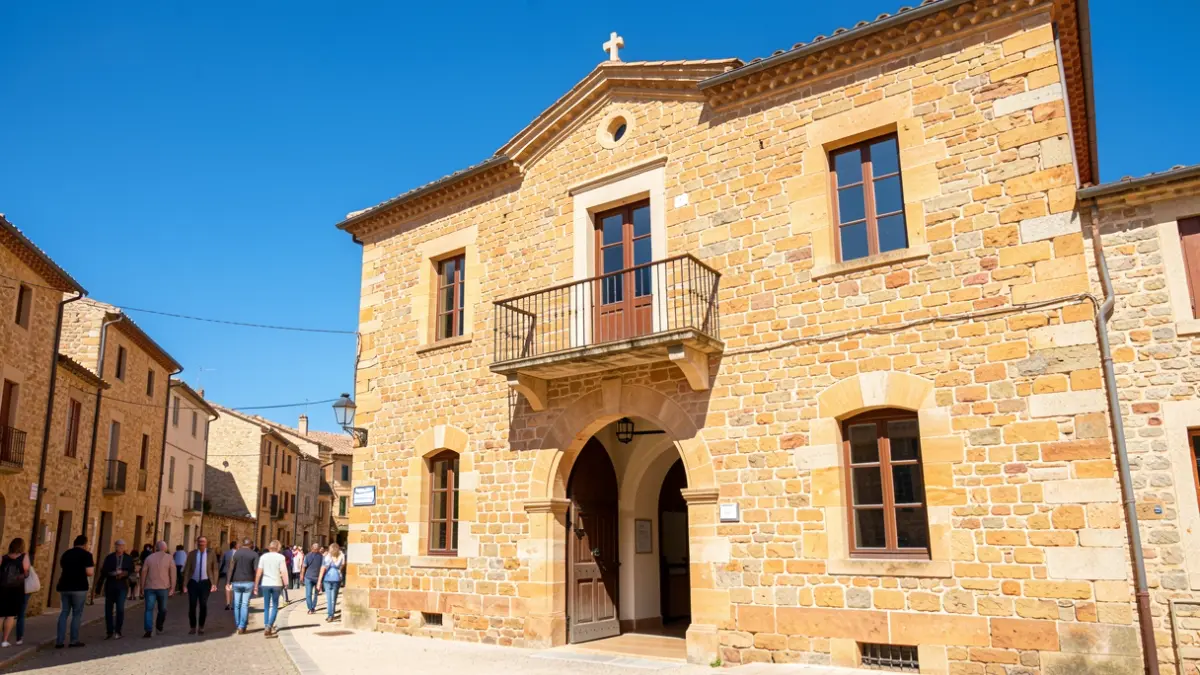 Generic image of the facade of a public administrative building in southern France, featuring traditional local architecture.
