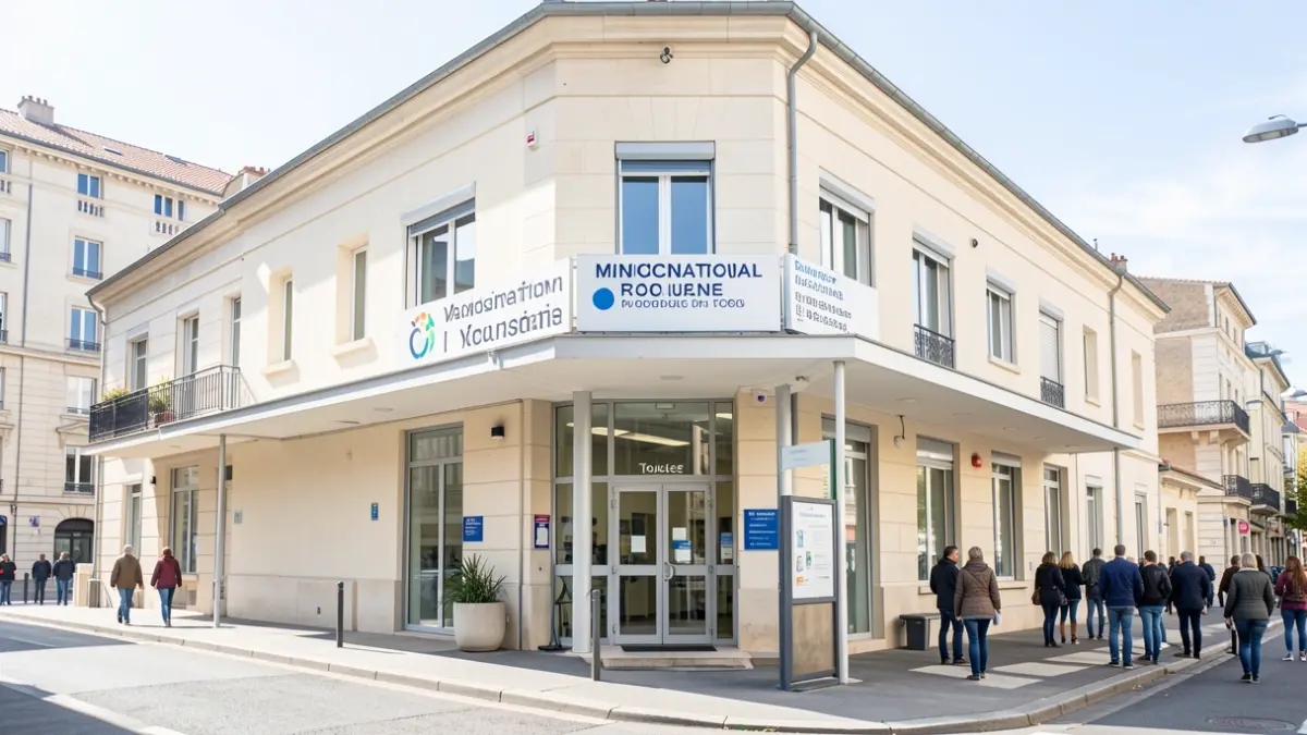 Generic image of the municipal vaccination center in Toulouse. Contains no proper names and does not claim to show the actual event.