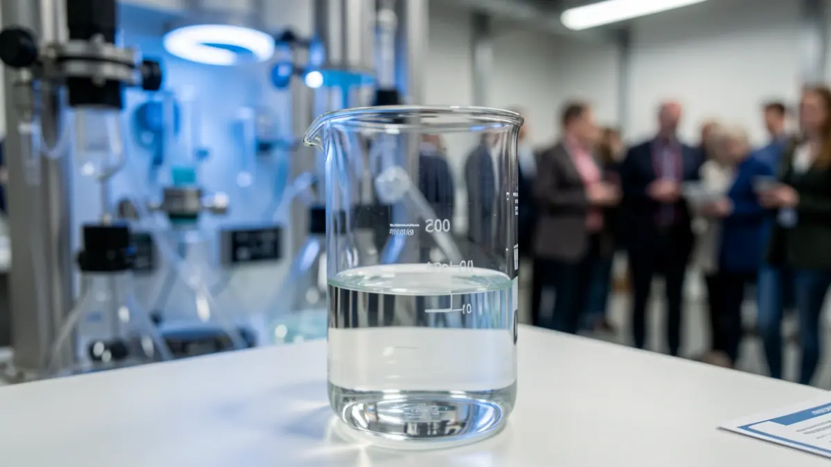 Generic image of scientific laboratory equipment, with a subtle blue glow and artistic blur.