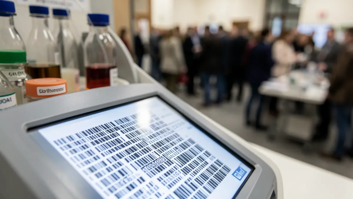 Generic image: with blurred laboratory equipment in the background.