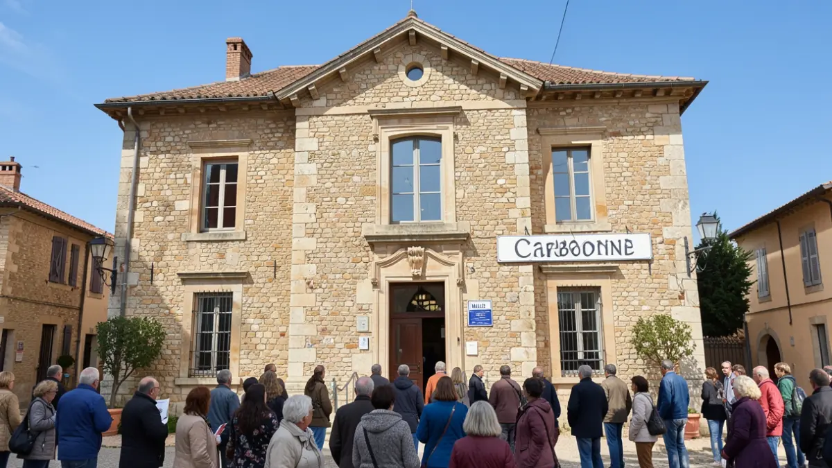 Mairie de Carbonne, Haute-Garonne.