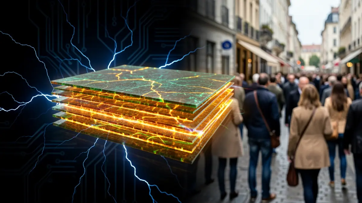 Image générique de matériaux diélectriques innovants en couches minces pour composants électroniques haute tension.