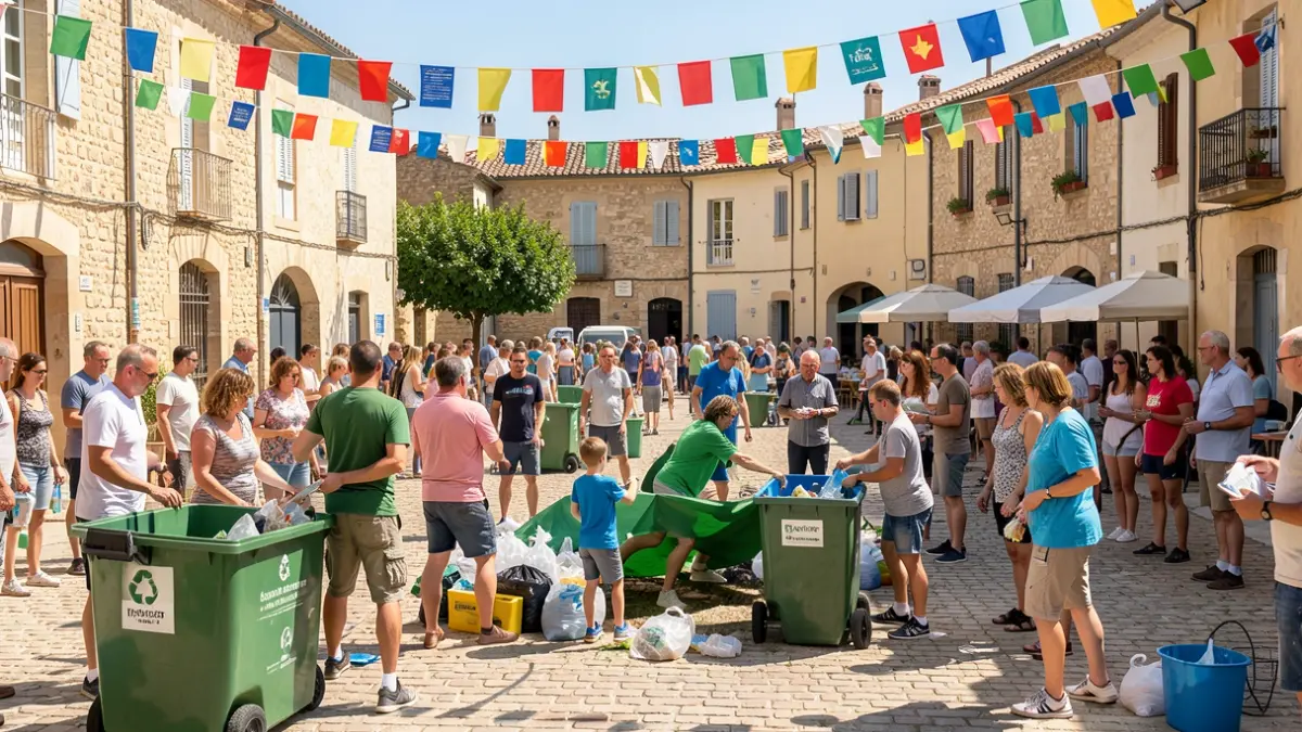 Image générique d'une animation sportive et environnementale dans un espace public.