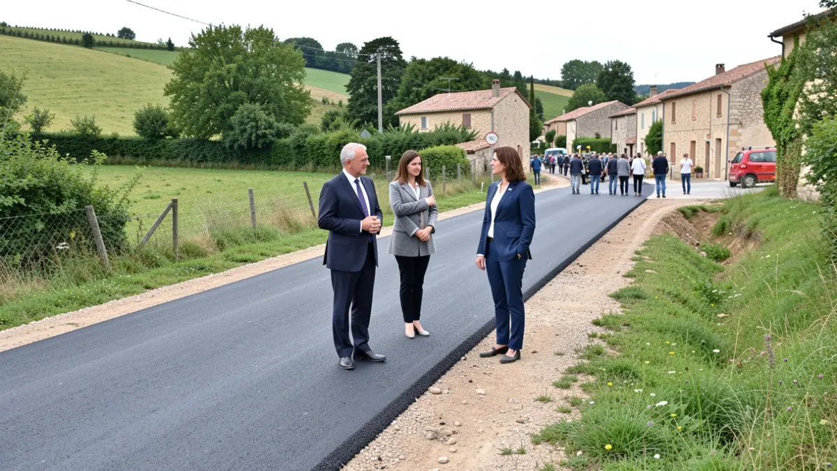 Image générique de travaux de voirie en milieu rural.